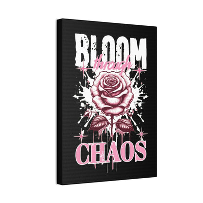 Bloom Through Chaos Canvas Wall Art