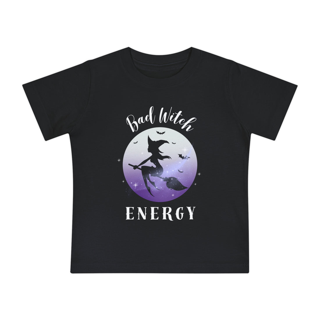 Bad Witch Energy Baby T Shirt | Adorable Spooky Season Tee for Little Witches