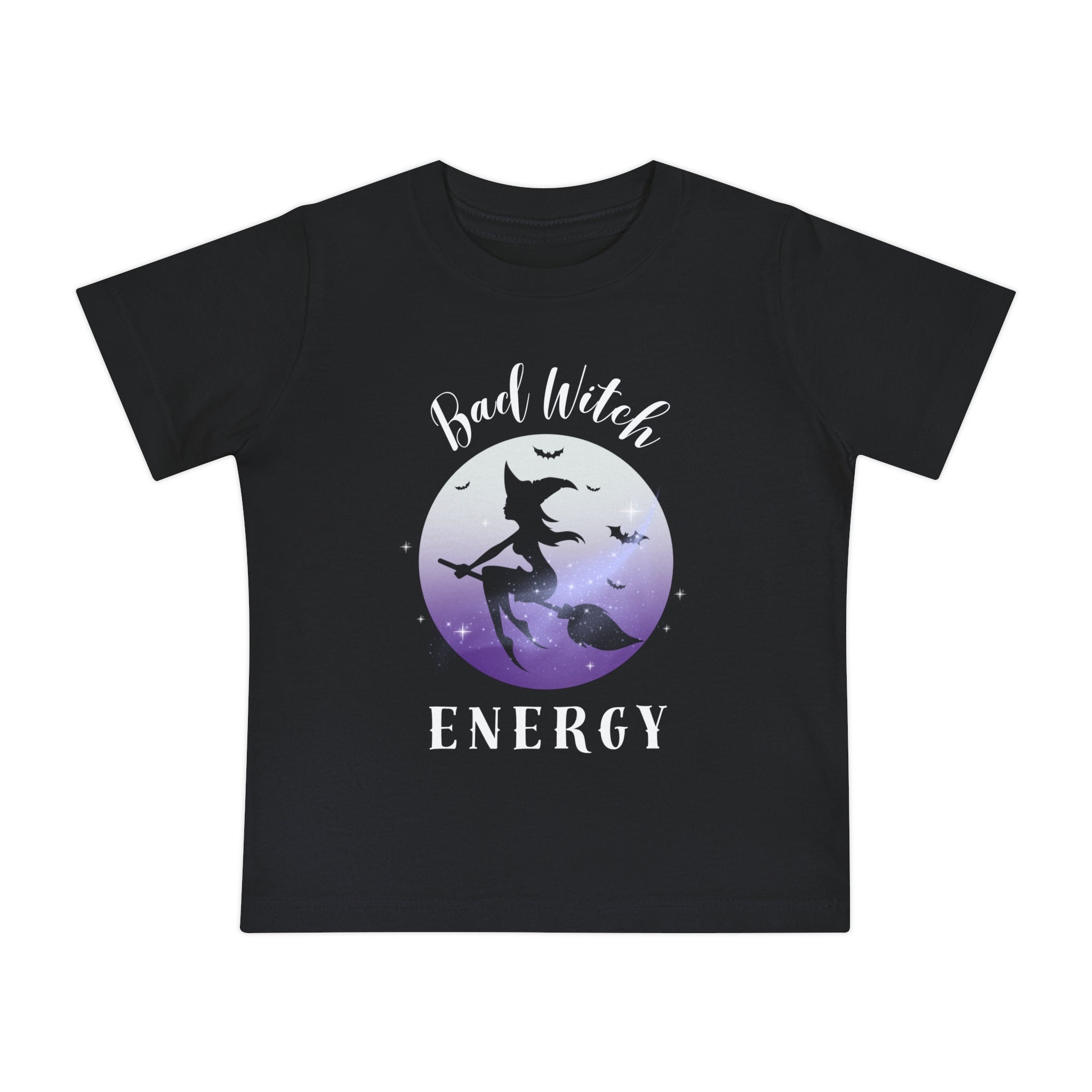 Bad Witch Energy Baby T Shirt | Adorable Spooky Season Tee for Little Witches