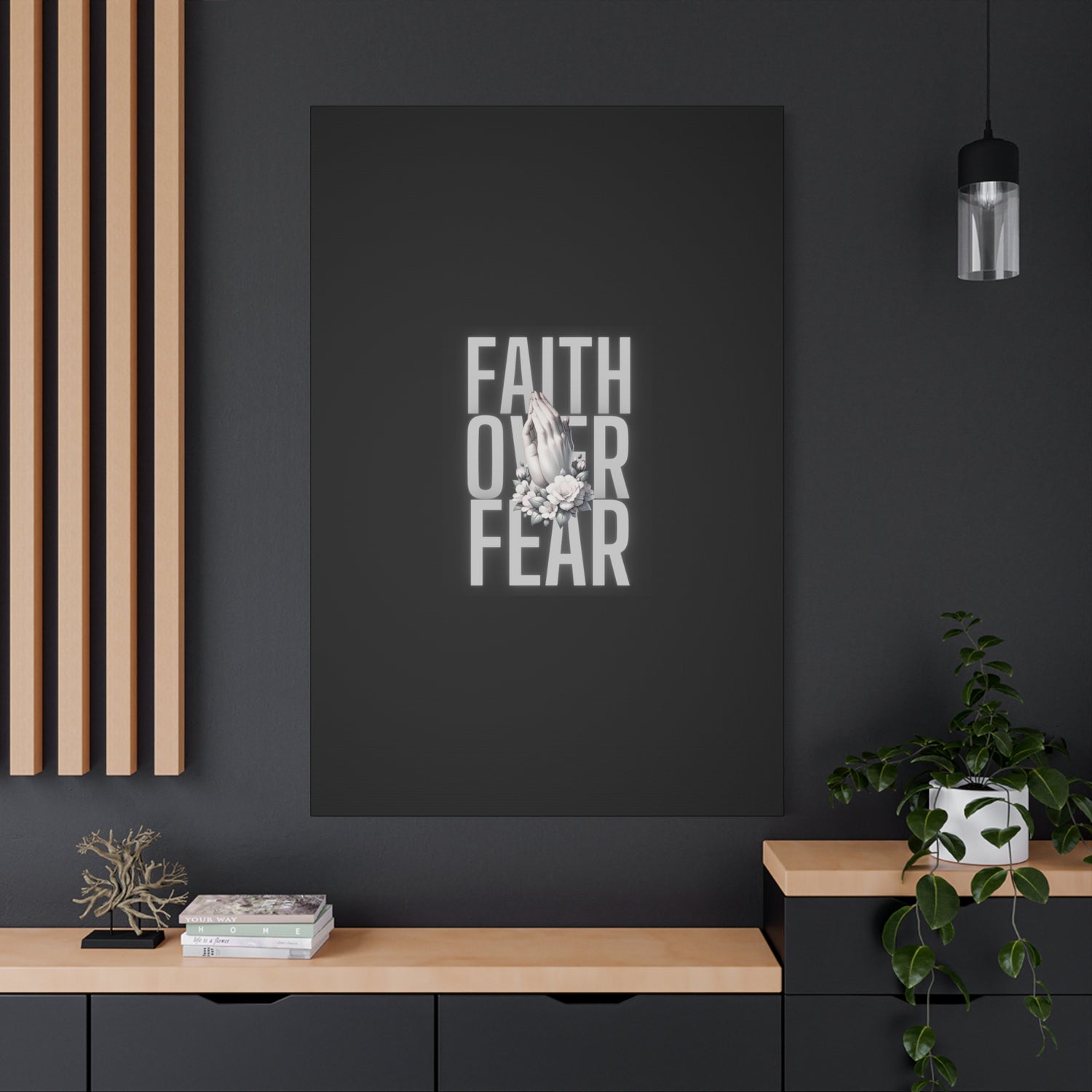 Faith over Fear Matte Canvas 1.25 in