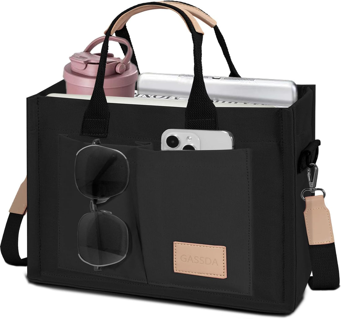 Women’s Canvas Tote Bag – Crossbody, Top Handle &amp; Shoulder Handbag with Pockets