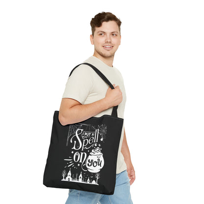 I Put a Spell on You Halloween Tote Bag - Spooky Chic Reusable Bag - Perfect Fall Accessory