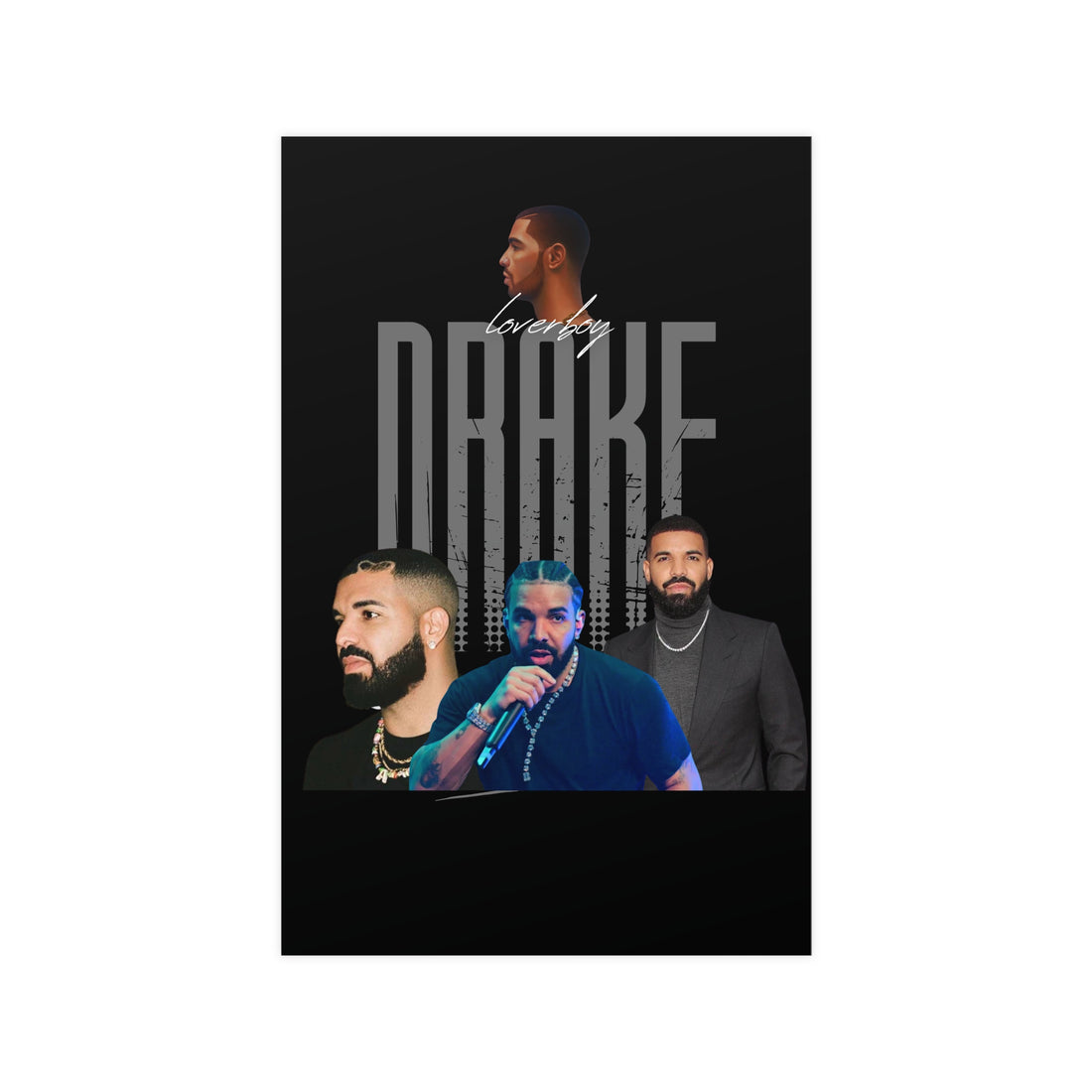 Drake Vertical and Horizontal Matte Posters