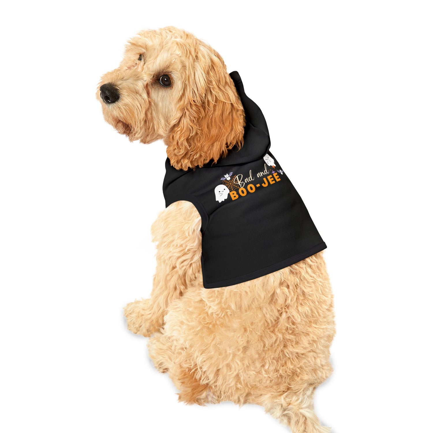 Bad and Boo jee Halloween Pet Hoodie | Cozy &amp; Trendy Hoodie for Spooky Pets