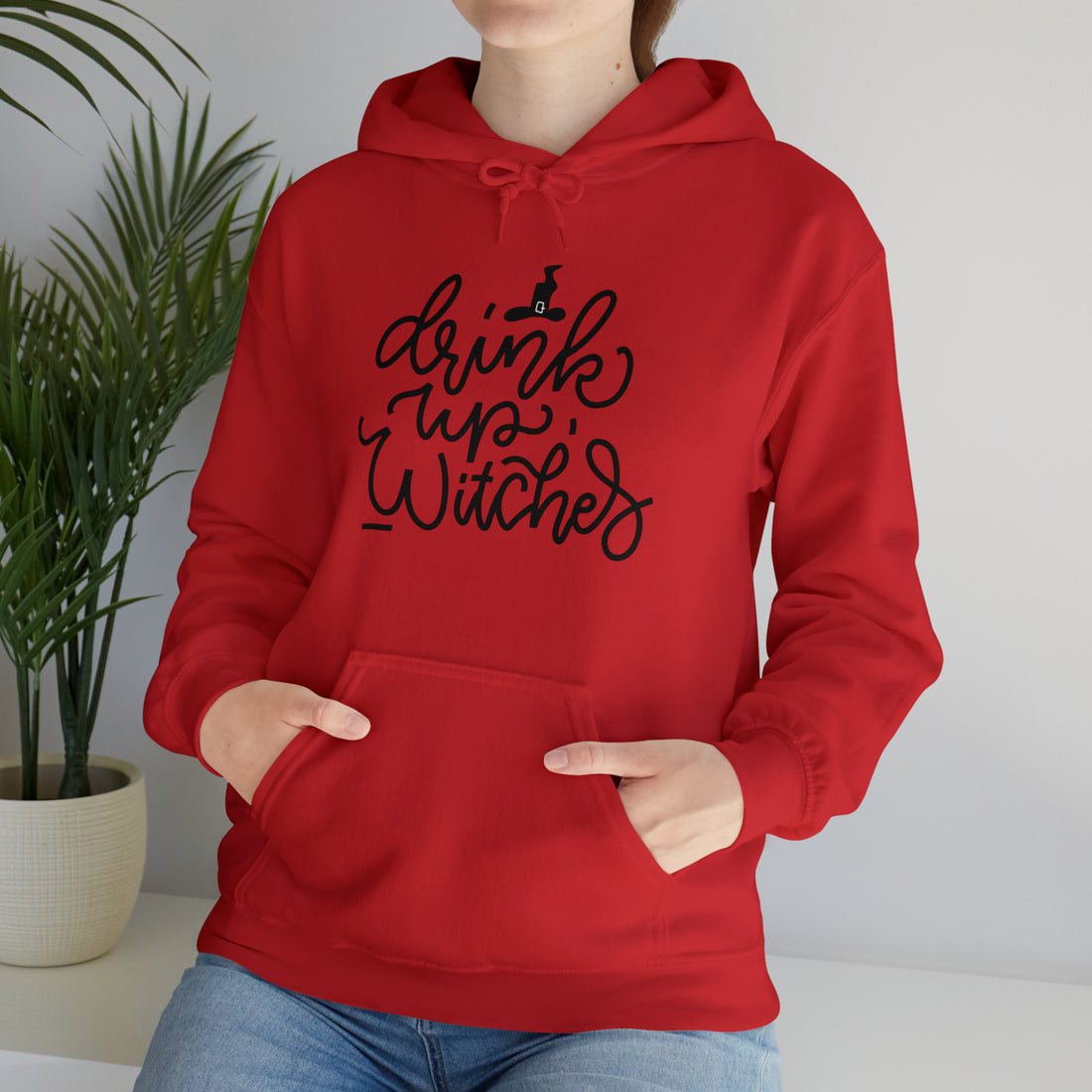 Drink up witches! Halloween Unisex Heavy Blend™ Hooded Sweatshirt in Multiple Colors