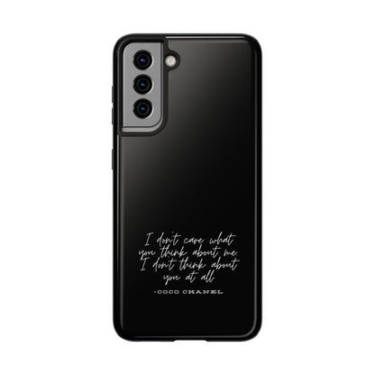 Chic Phone Cases, Fashionable Coco Chanel Quote Phone Case, Luxury Gift for Her, Designer Quote Phone Cover, Stylish Mobile Accessory