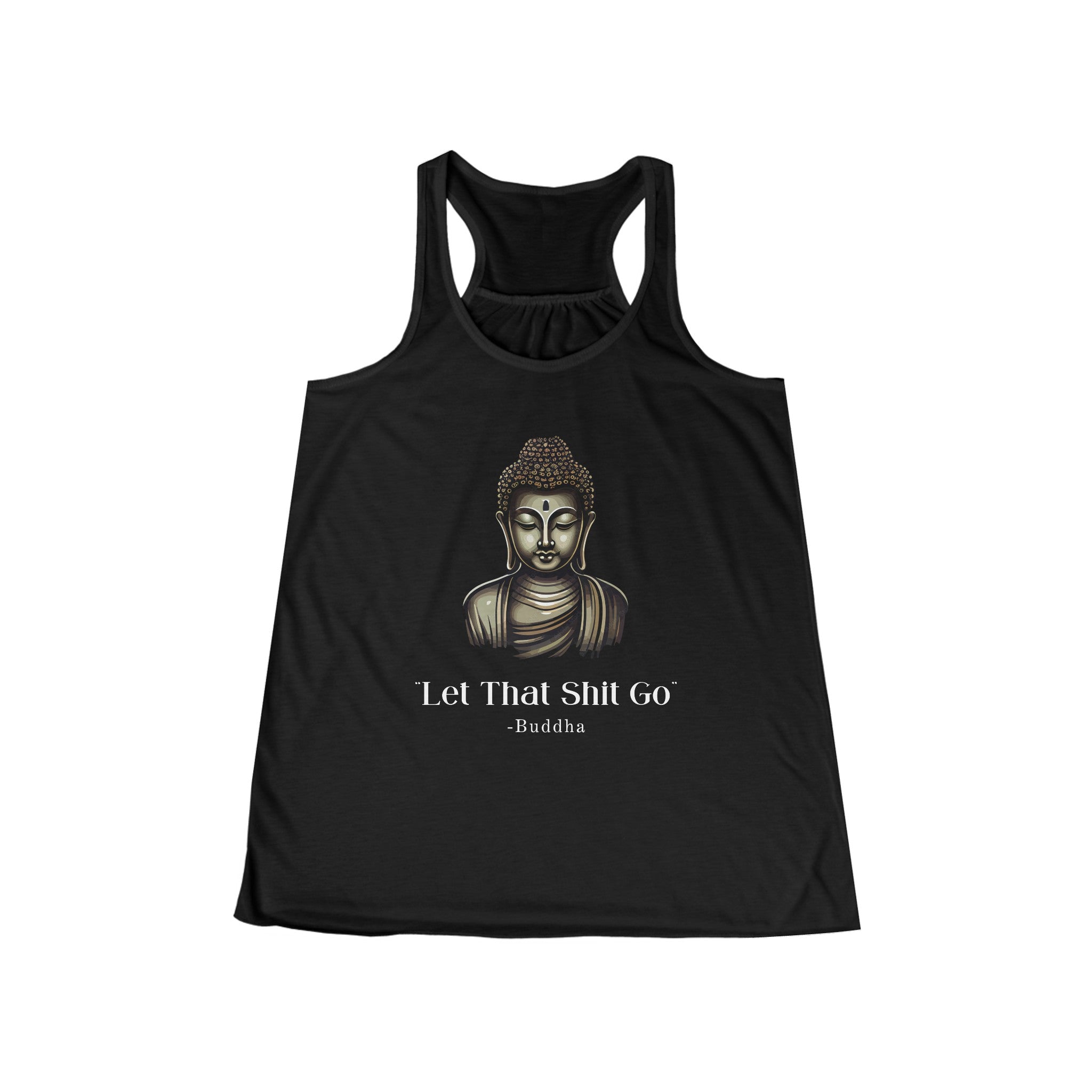 Let That Shit Go Racerback Tank | Womens Yoga Top | Soft Breathable Stress-Free Style