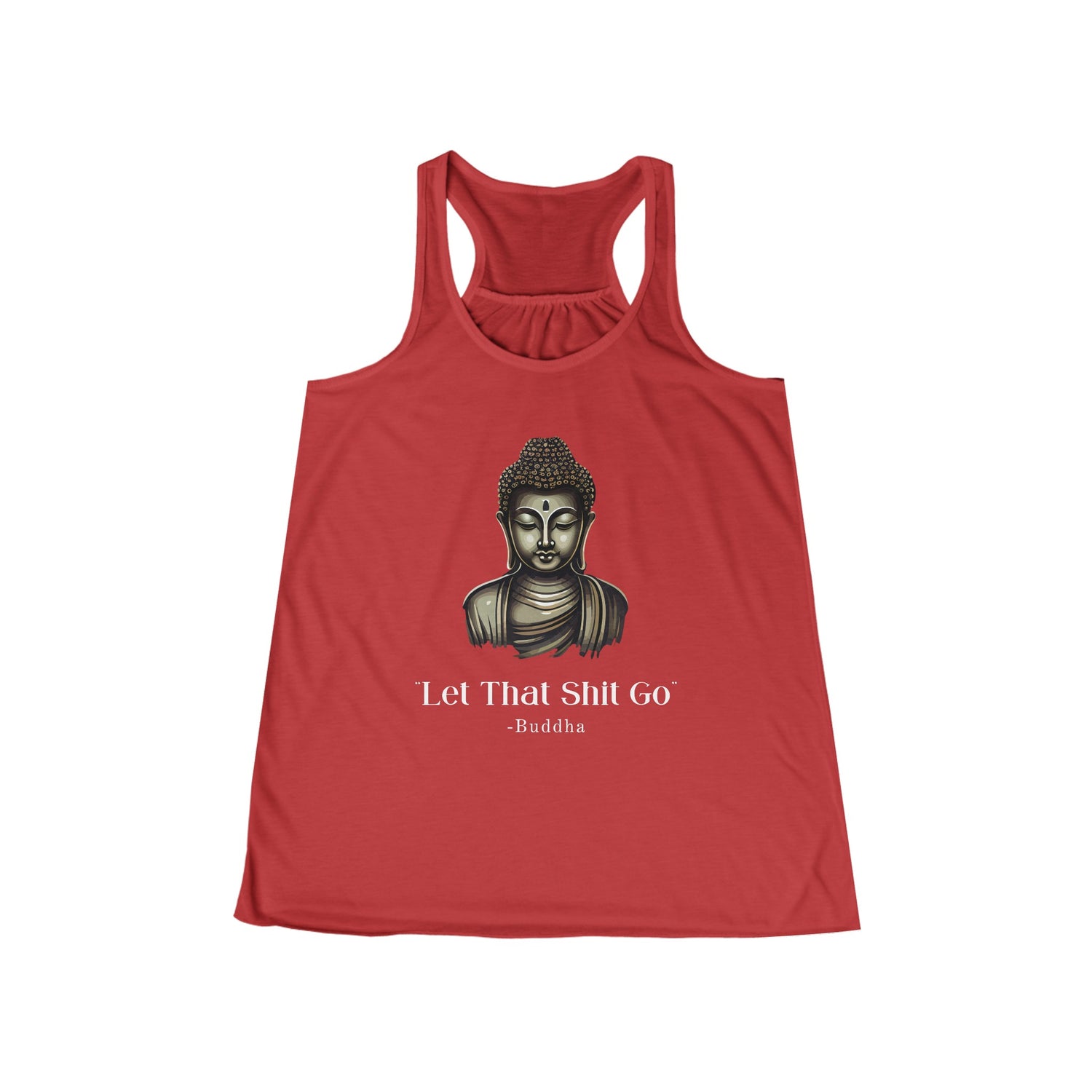 Let That Shit Go Racerback Tank | Womens Yoga Top | Soft Breathable Stress-Free Style