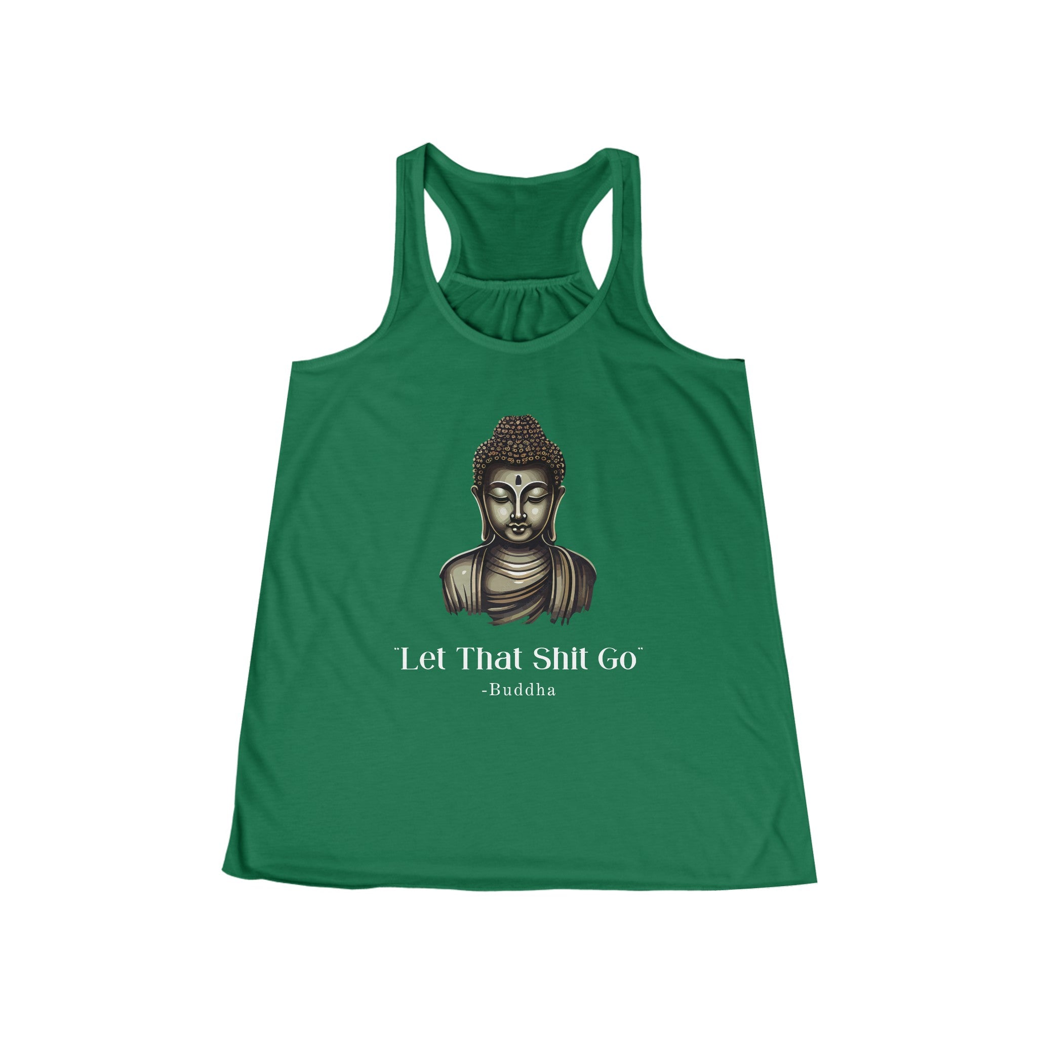 Let That Shit Go Racerback Tank | Womens Yoga Top | Soft Breathable Stress-Free Style