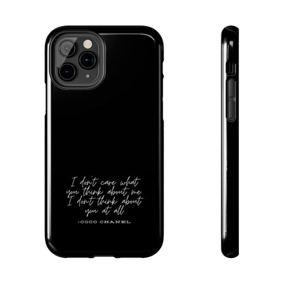 Chic Phone Cases, Fashionable Coco Chanel Quote Phone Case, Luxury Gift for Her, Designer Quote Phone Cover, Stylish Mobile Accessory