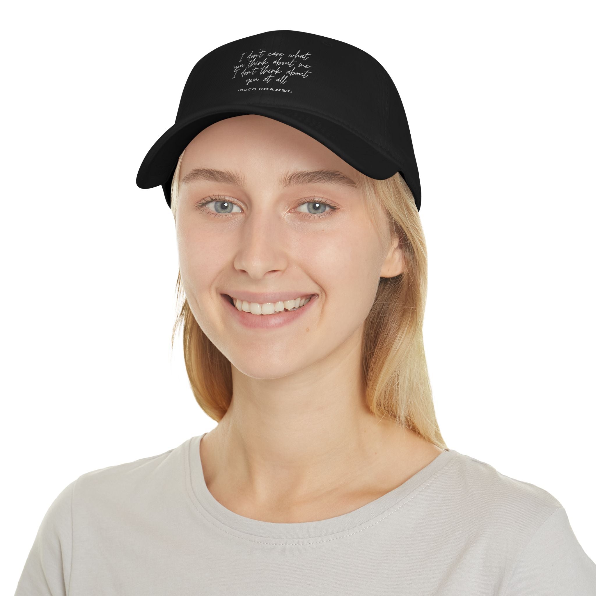 Baseball Cap - Coco Chanel Quote Luxury Fashion Gift