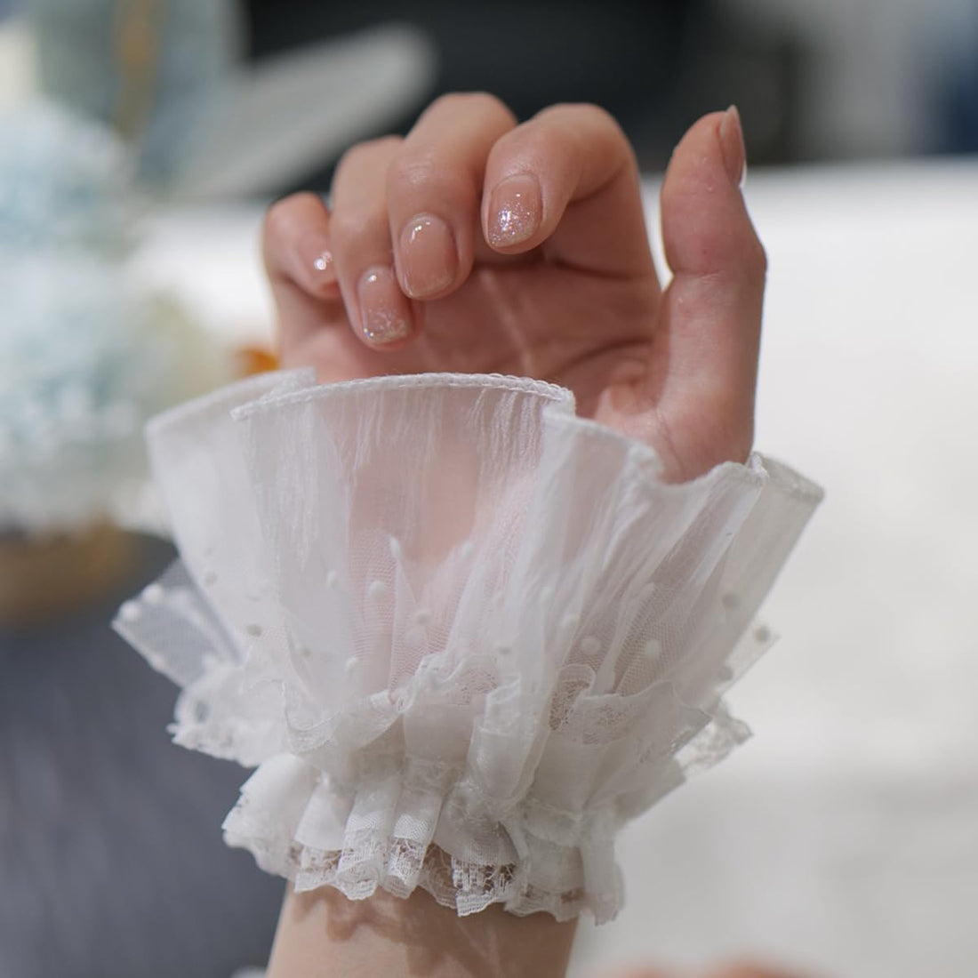 Lolita Lace Gloves Cuff – Sexy Floral Ruffled Wristband