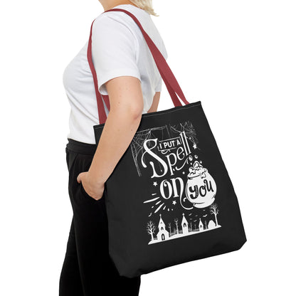 I Put a Spell on You Halloween Tote Bag - Spooky Chic Reusable Bag - Perfect Fall Accessory