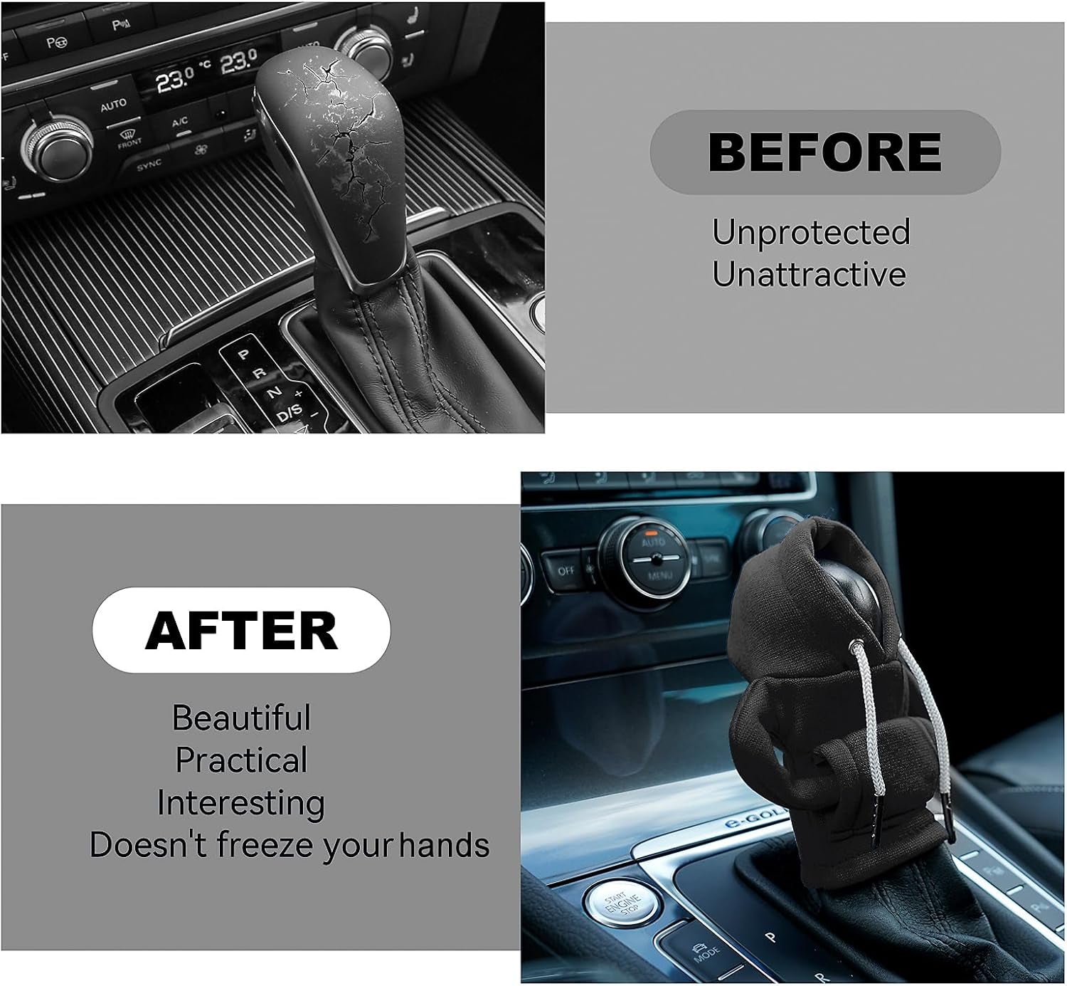 Gear Shift Hoodie – Universal Mini Cover for Car Shifter