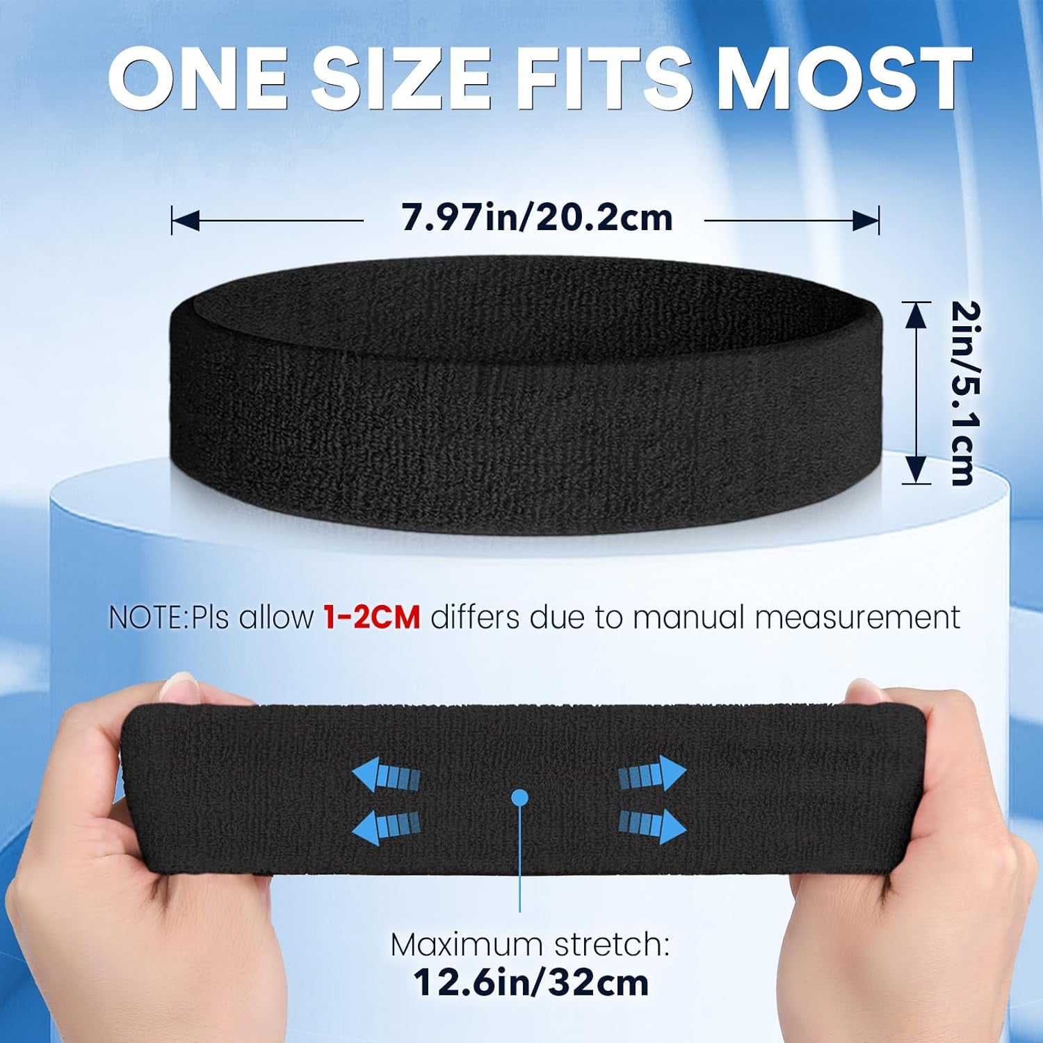 Cotton Sports Sweatband for Men &amp; Women