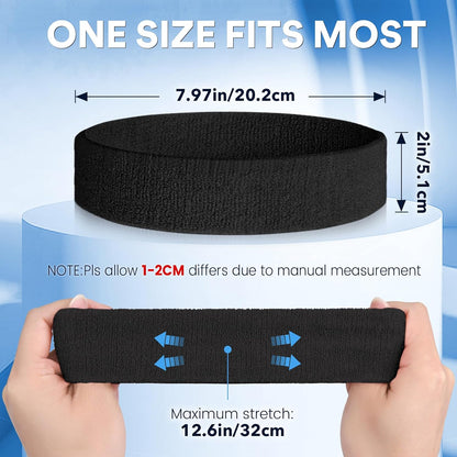 Cotton Sports Sweatband for Men &amp; Women