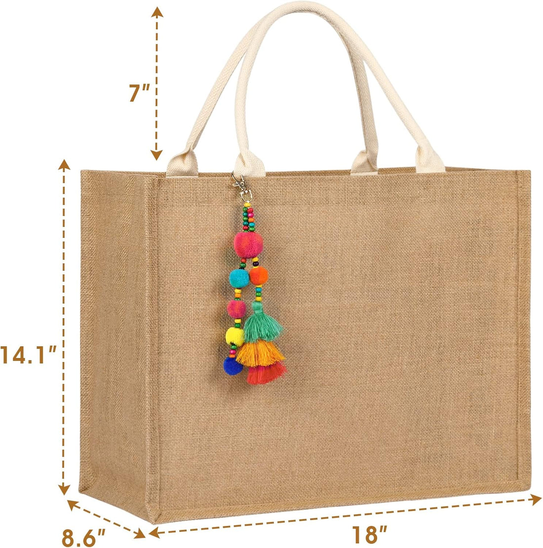 Large Woven Straw Beach Tote Bag – Waterproof, Stylish Travel &amp; Gym Bag