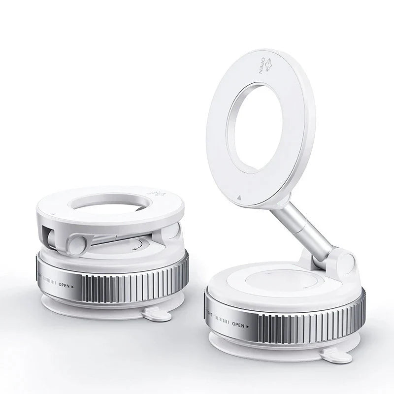 Magnetic Phone Holder for Car Foldable Vacuum Mount Strong Suction Phone Stand for Iphone