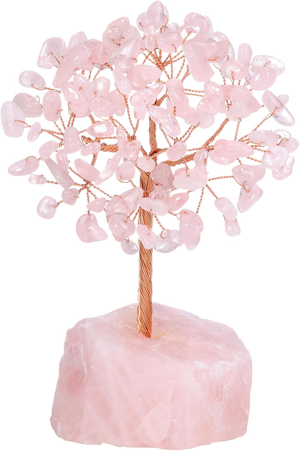 Rose Quartz Crystal Money Tree Decor