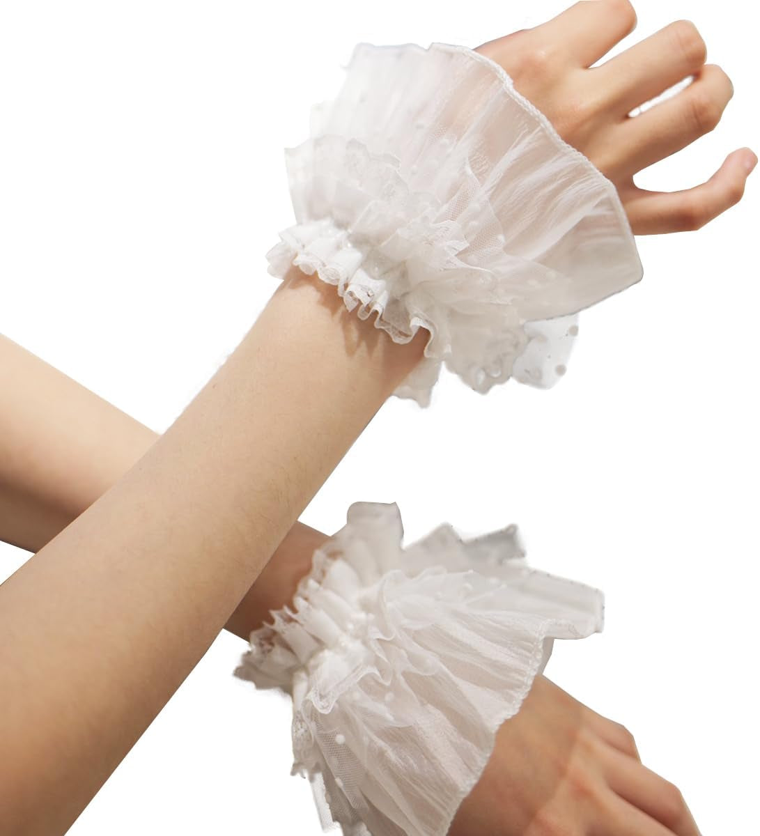 Lolita Lace Gloves Cuff – Sexy Floral Ruffled Wristband