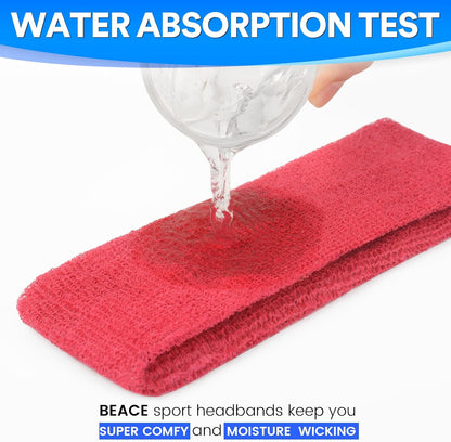 Cotton Sports Sweatband for Men &amp; Women