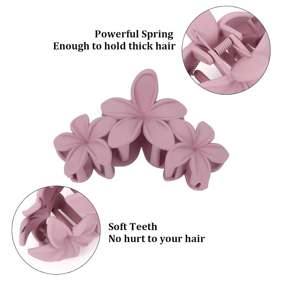 4PCS Colorful Plumeria Hawaiian Hair Clips