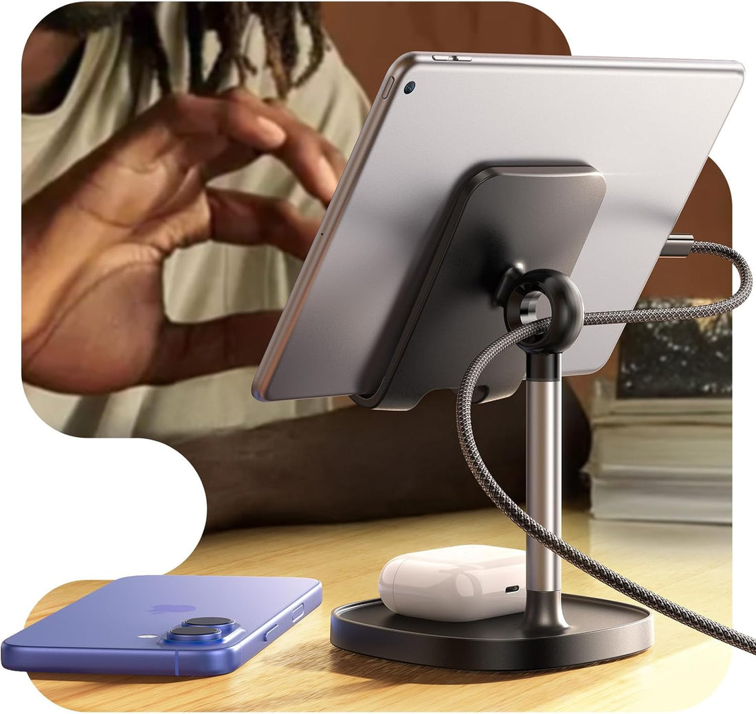 Adjustable Phone Stand for Desk – Fits iPhone 