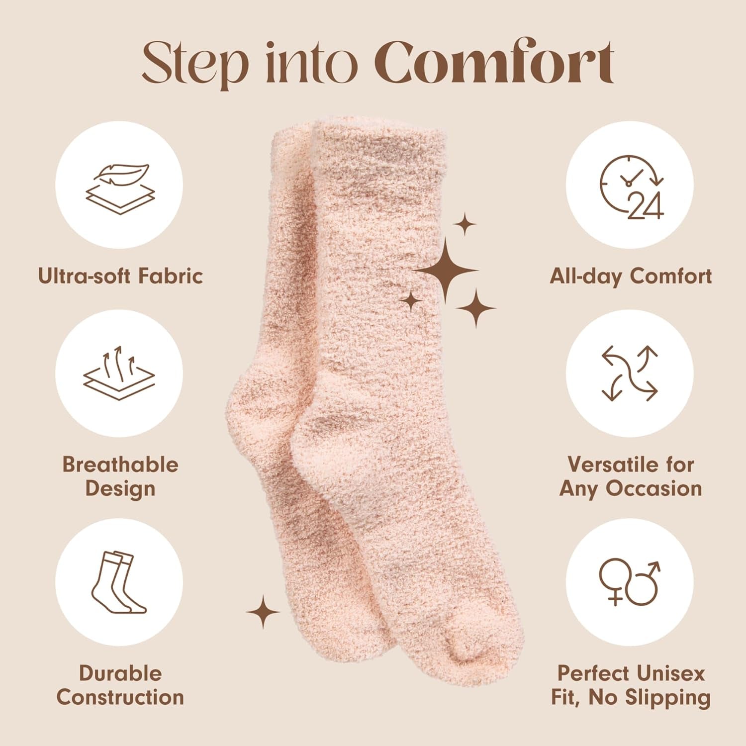 Warm &amp; Cozy Cloud Socks – Ultra Soft Sleep Socks for All