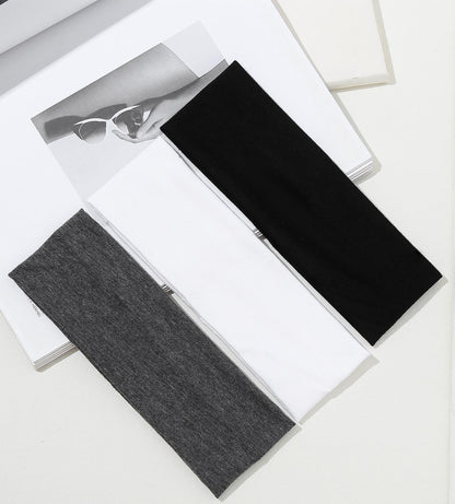 16PCS Non-Slip Elastic Cotton Headbands Set