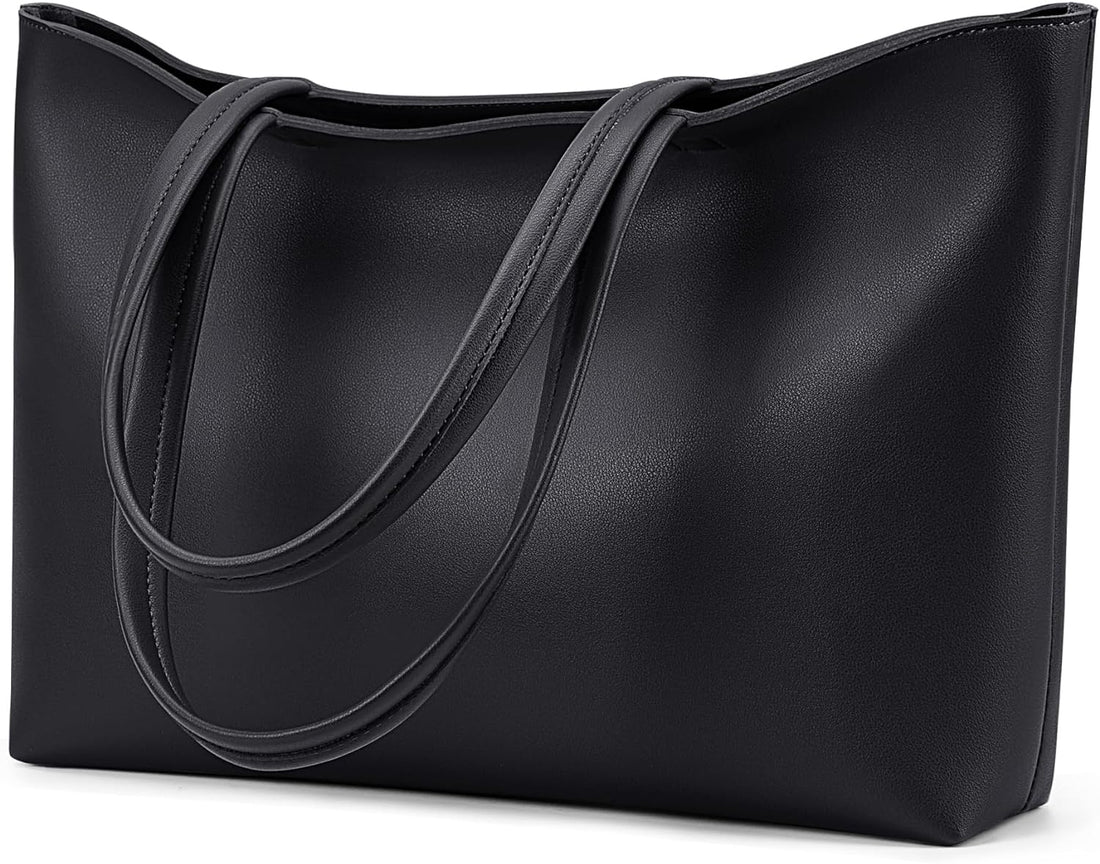 KALIDI Tote Bag Zipper Shoulder Bag Faux Leather Purses Satchel for Women Large Casual Handbag Work Dating College