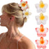 4PCS Large Hawaiian Flower Claw Hair Clips