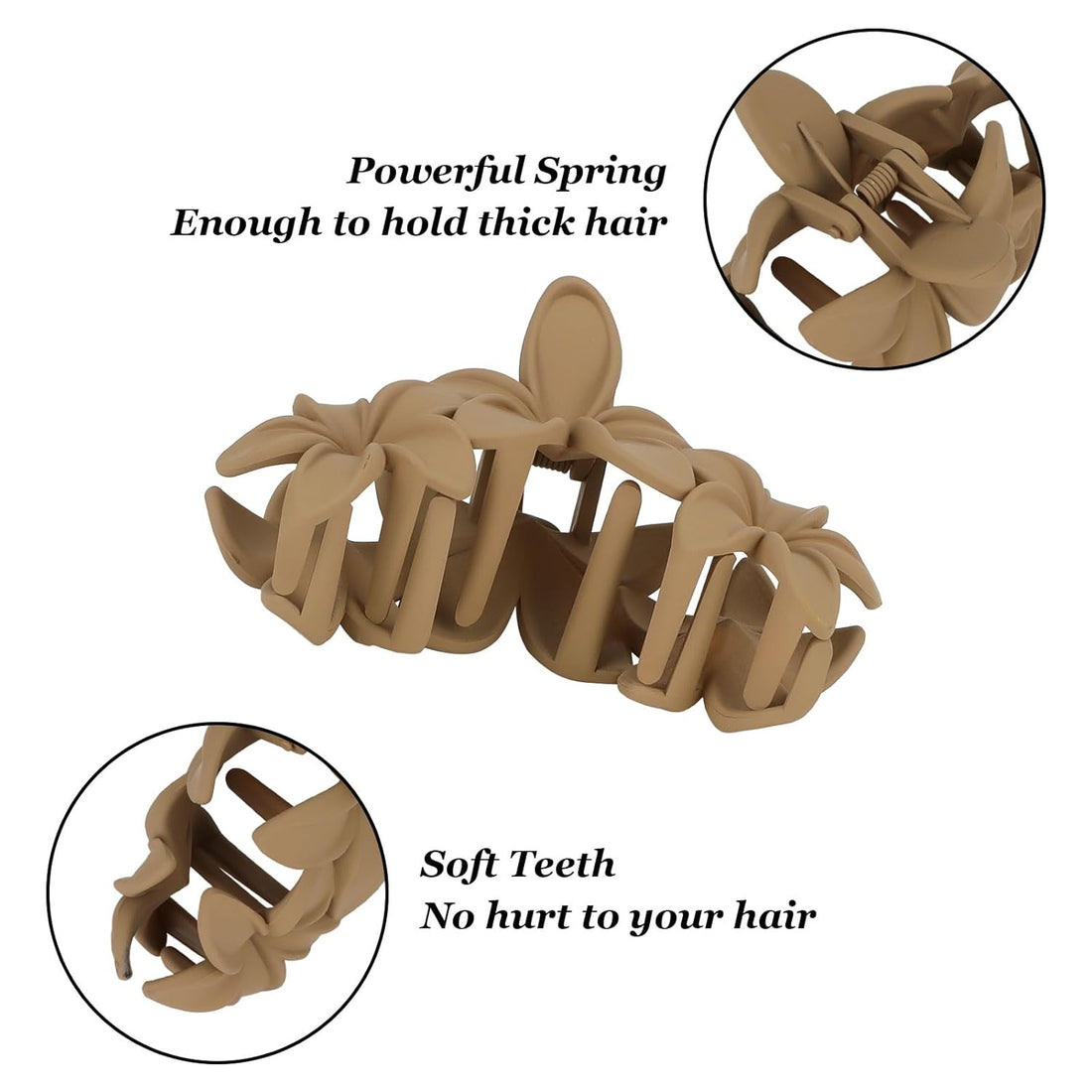 4PCS Large Matte Hawaiian Plumeria Hair Clips