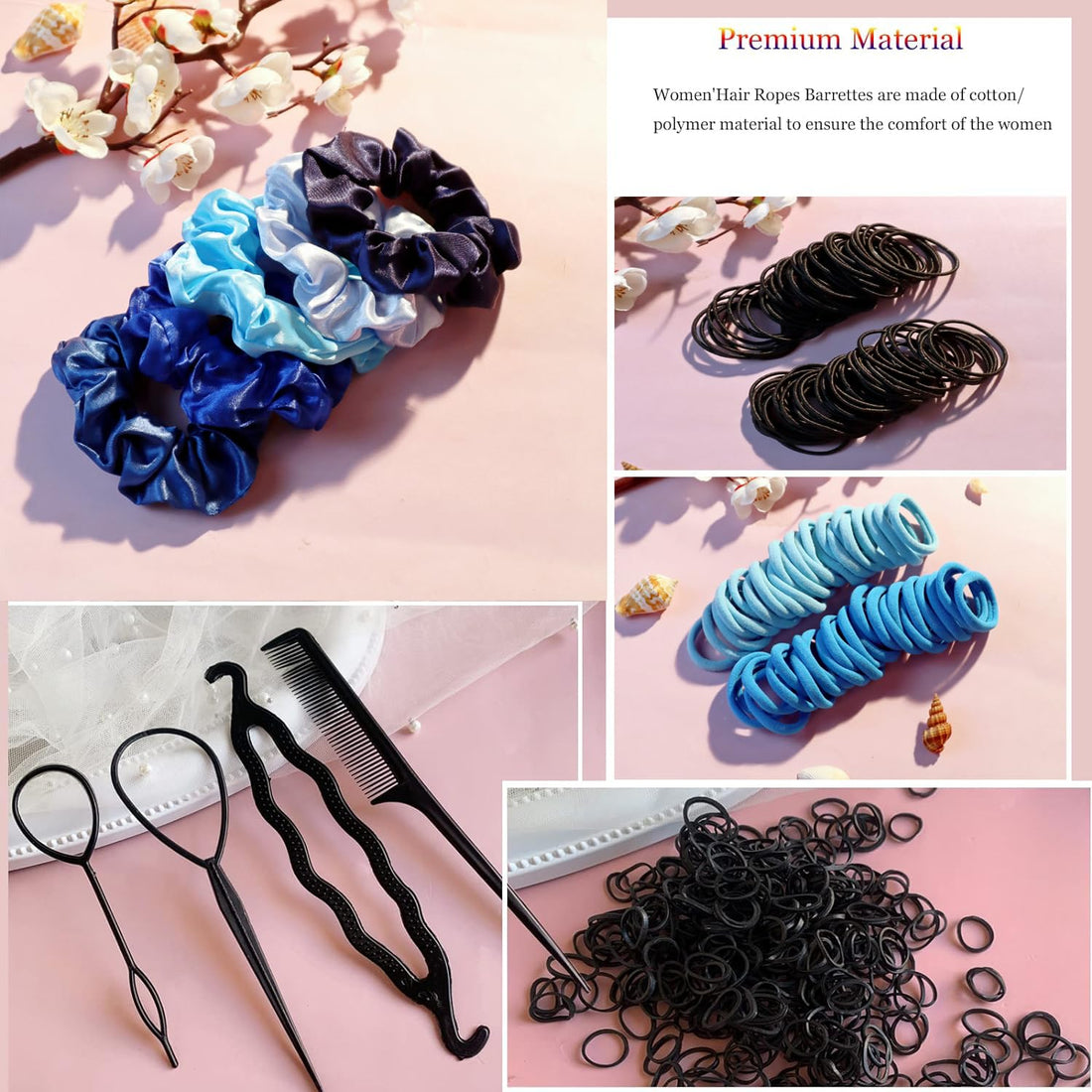 755PCS Hair Accessories Set for Women Treasure Blue