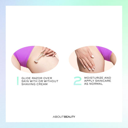 About Body Bikini Shavers – 3 Gentle Groomers with Aloe Pad