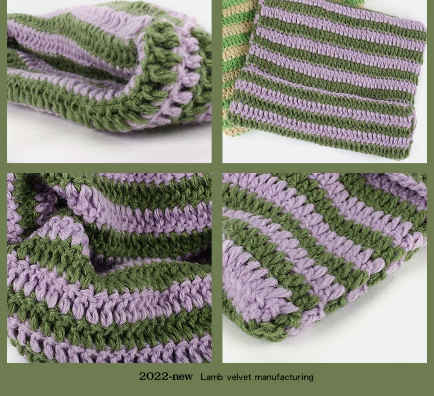 Vintage Crochet Cat &amp; Fox Beanies – Slouchy Hats for Women
