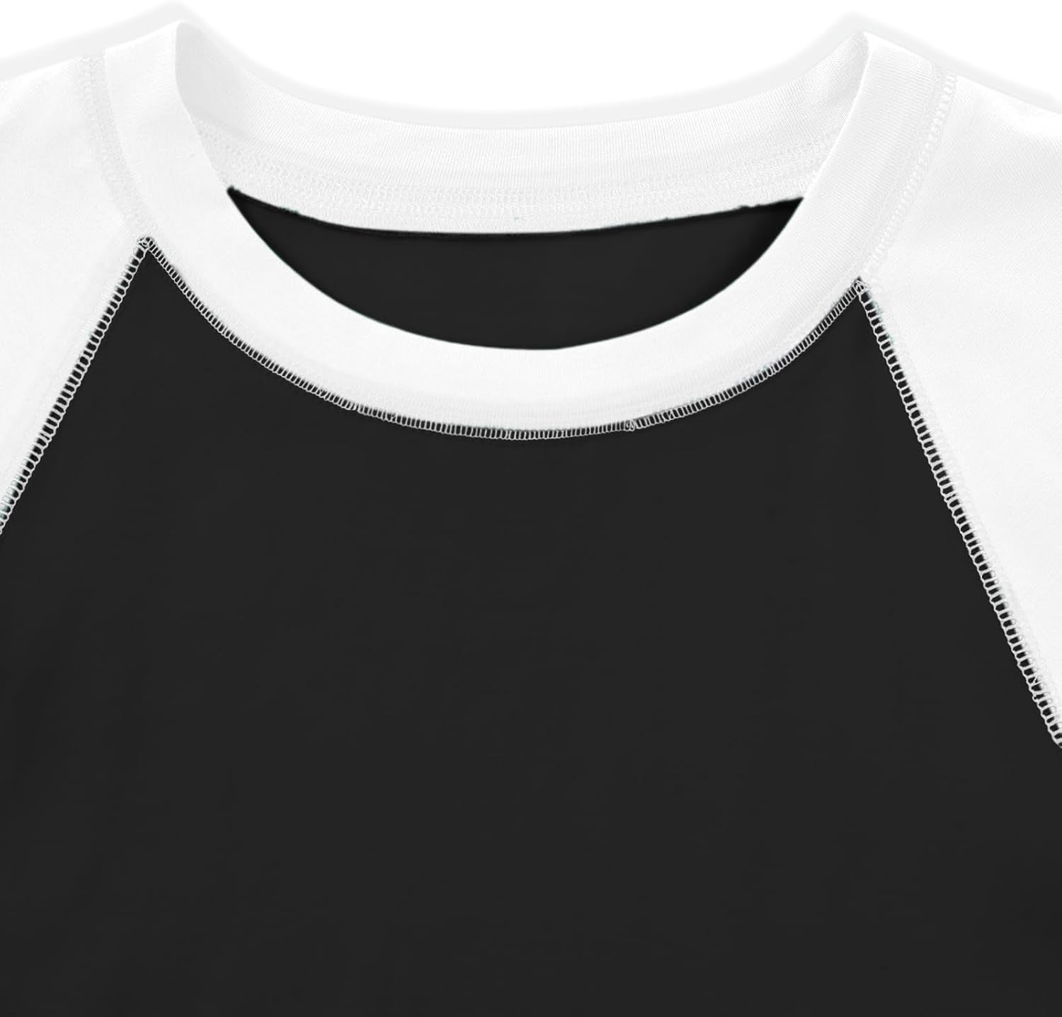 Women Raglan Colorblock Baby Tee Shirt Short Sleeve Summer Casual Tops